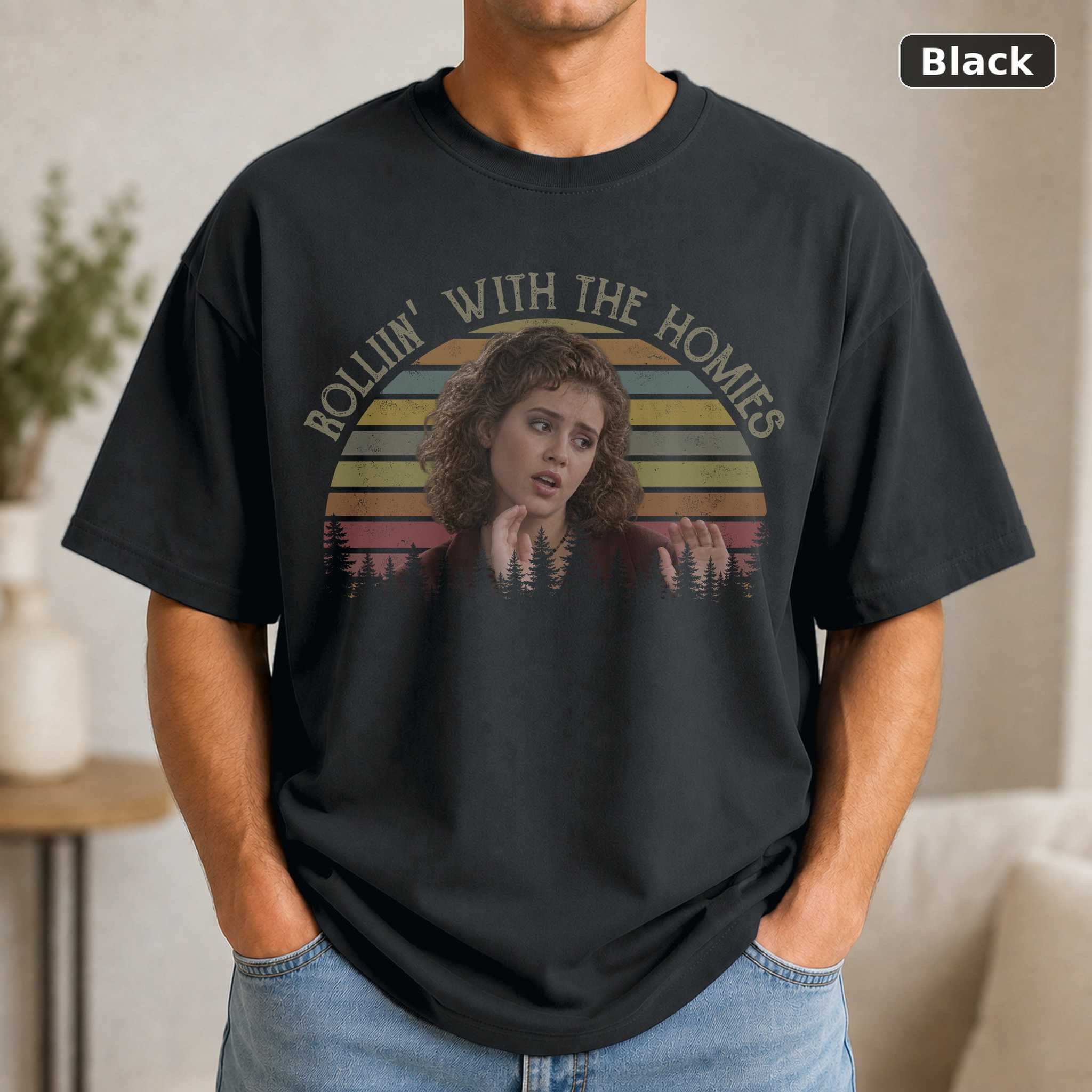 Rollin’ With the Homies Brittany Murphy T-Shirt, Vintage Clueless Graphic Tee, 90s Movie Fan Gift Rollin’ With the Homies Brittany Murphy T-Shirt, Vintage Clueless Graphic Tee, 90s Movie Fan Gift