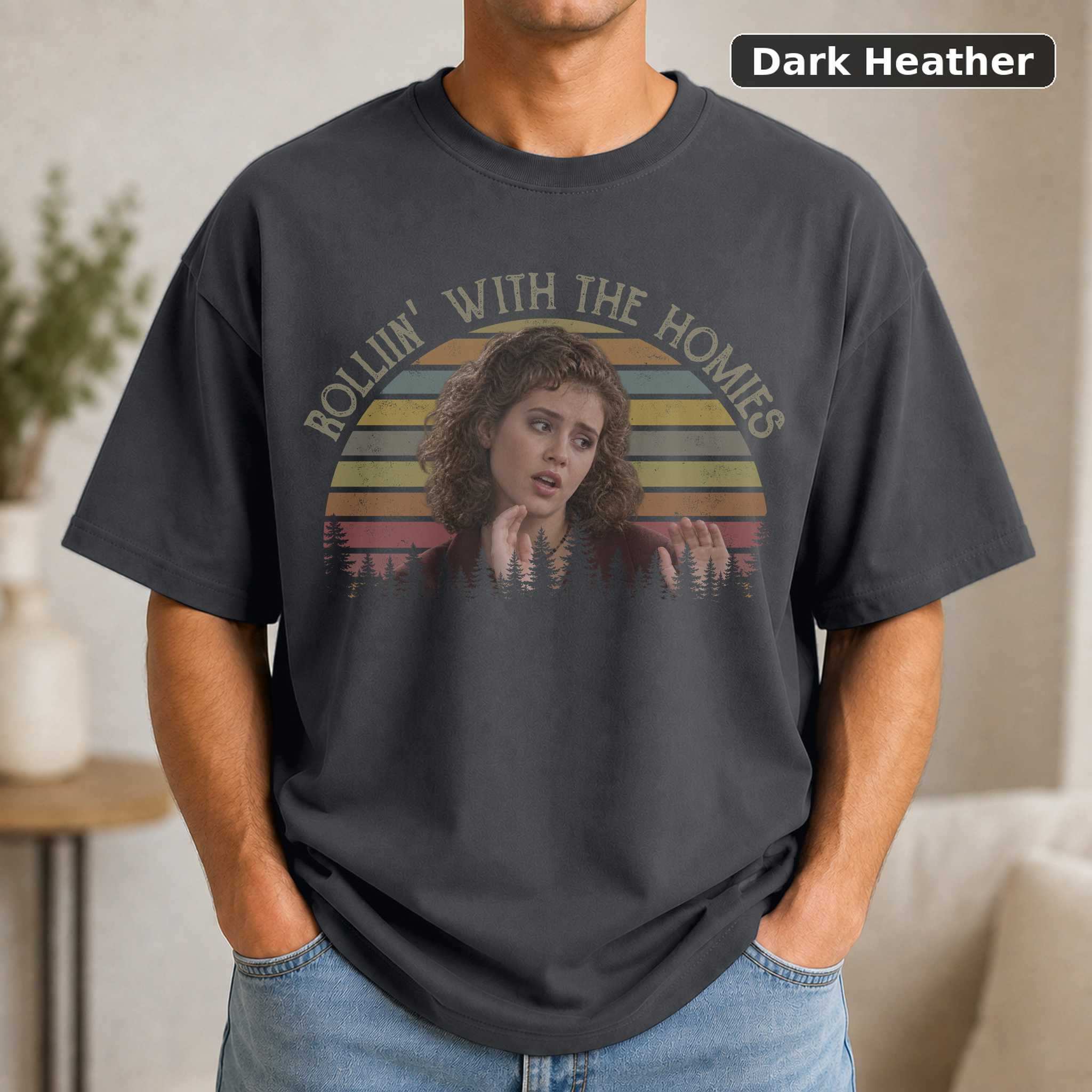 Rollin' With the Homies Brittany Murphy T-Shirt, Vintage Clueless Graphic Tee, 90s Movie Fan Gift 3
