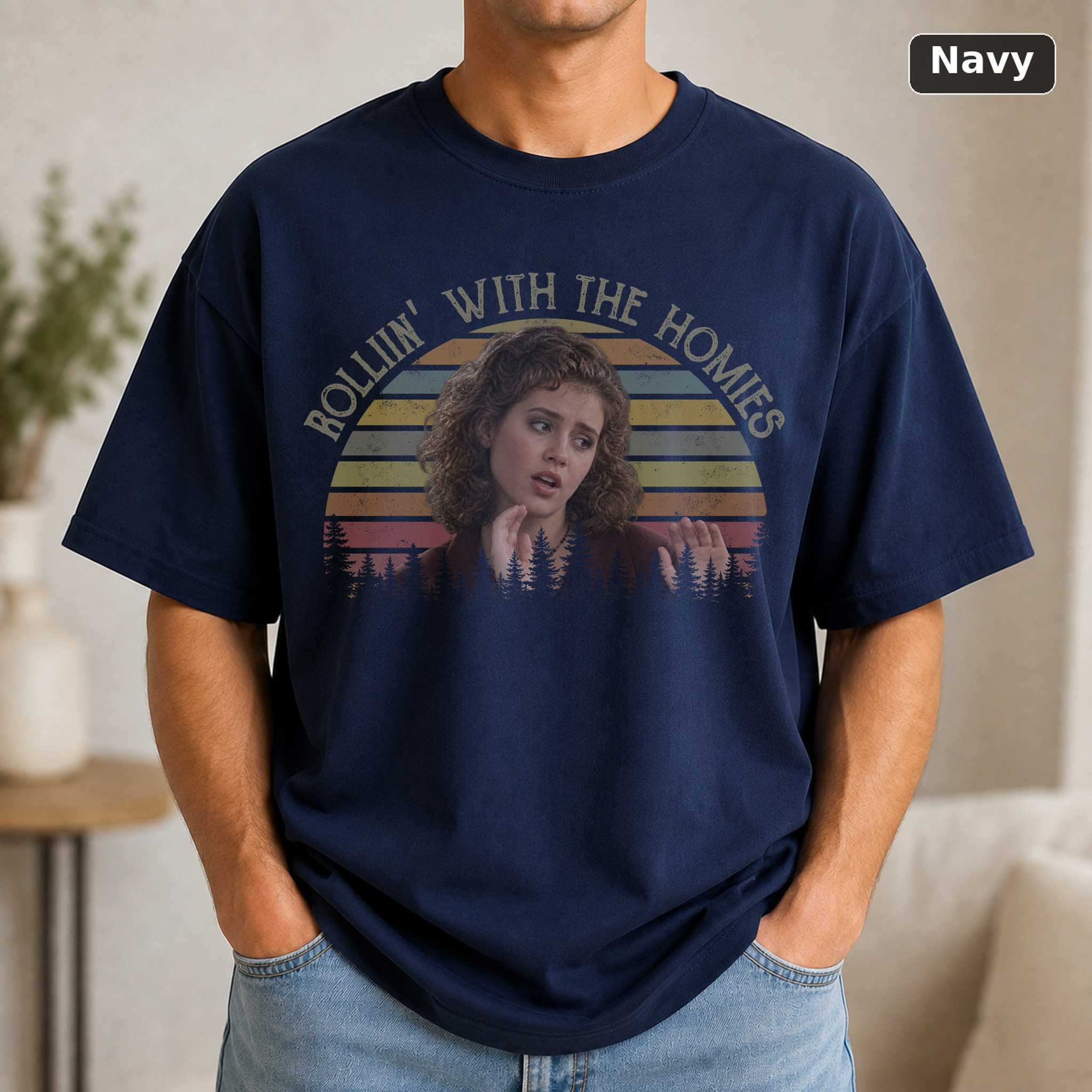 Rollin' With the Homies Brittany Murphy T-Shirt, Vintage Clueless Graphic Tee, 90s Movie Fan Gift 5