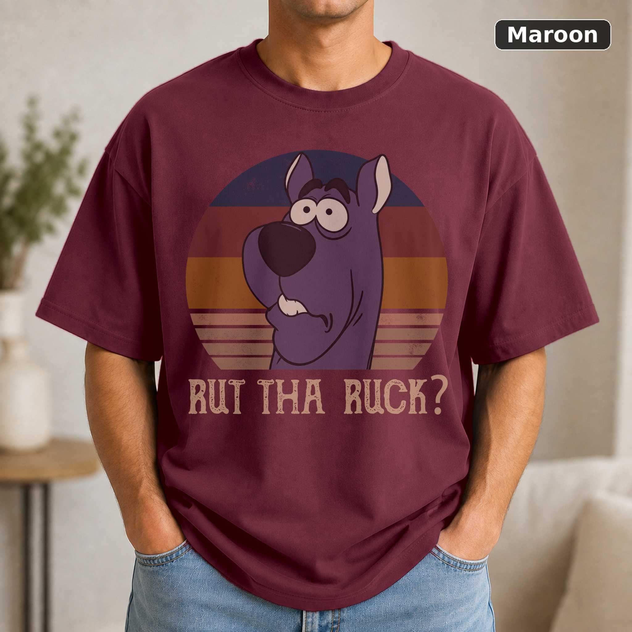 Rut Tha Ruck Scooby T-Shirt, Funny Vintage Cartoon Movie Graphic Tee, Retro Fan Gift 4