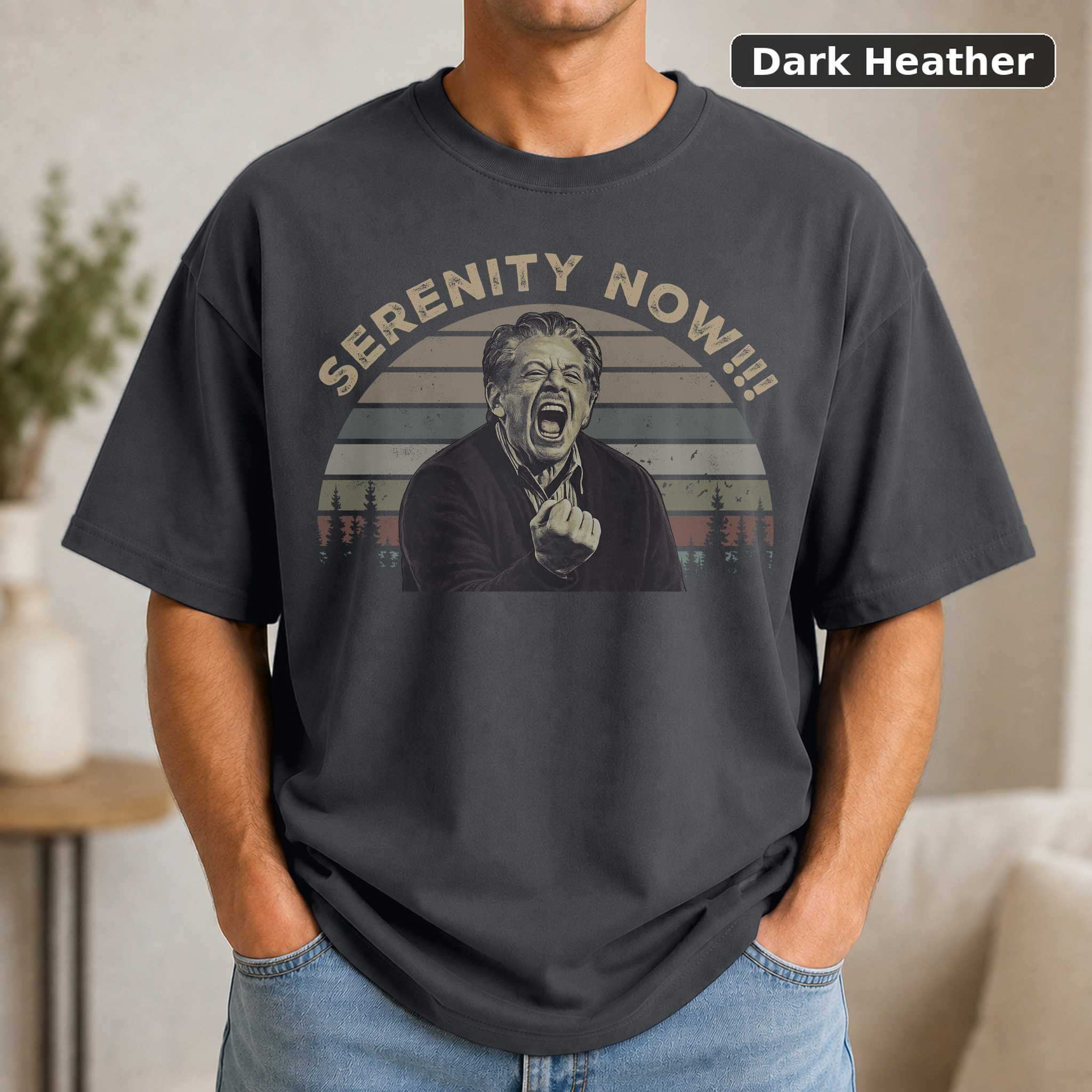 Serenity Now T-Shirt, Vintage Seinfeld TV Quote Graphic Tee, Funny Sitcom Fan Gift 3