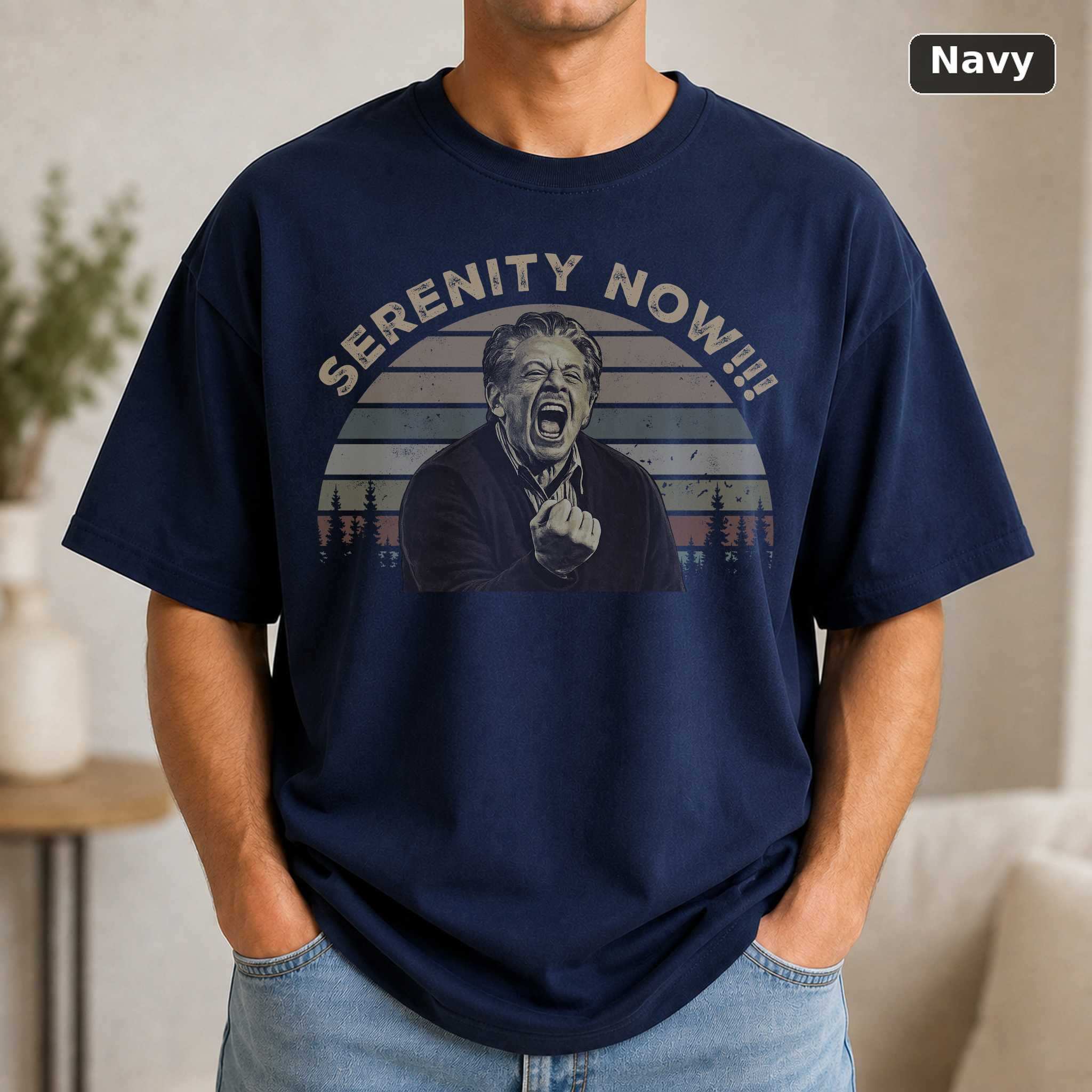 Serenity Now T-Shirt, Vintage Seinfeld TV Quote Graphic Tee, Funny Sitcom Fan Gift 5