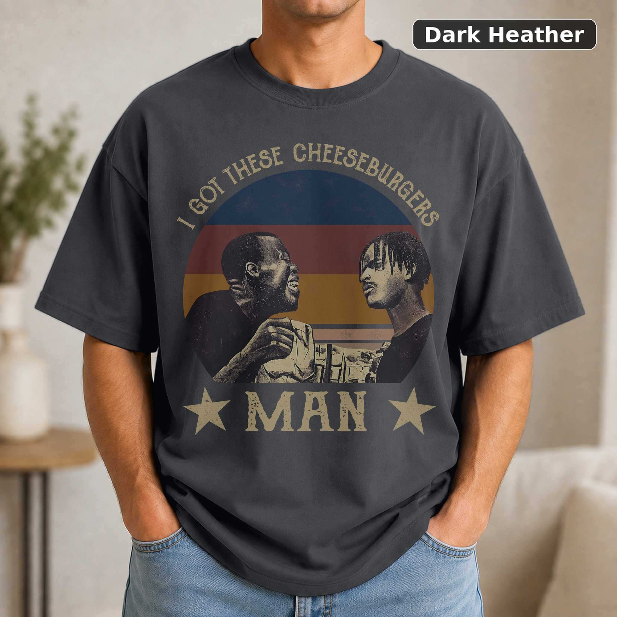 Cheeseburgers Man T-Shirt, Vintage Menace II Society Movie Graphic Tee, 90s Film Fan Gift 3