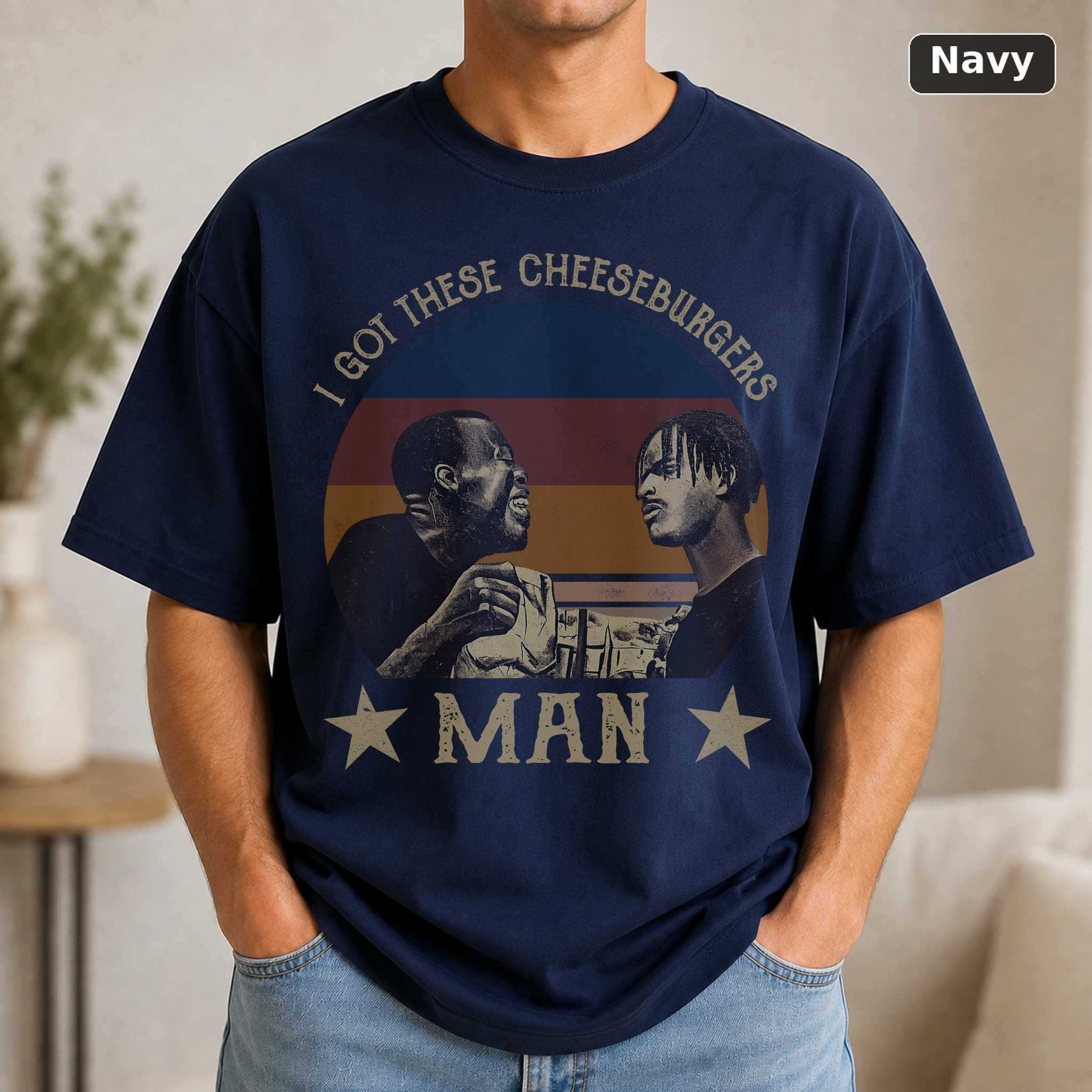 Cheeseburgers Man T-Shirt, Vintage Menace II Society Movie Graphic Tee, 90s Film Fan Gift 5
