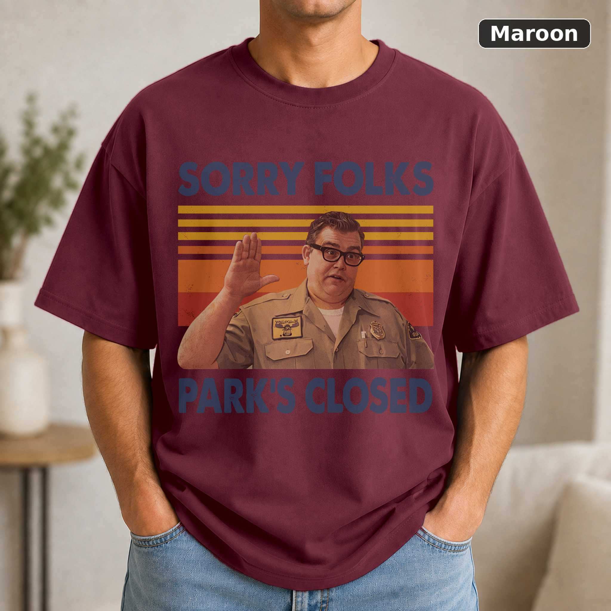 Sorry Folks Park's Closed Christmas T-Shirt, Vintage Vacation Movie Graphic Tee, Holiday Film Fan Gift 4