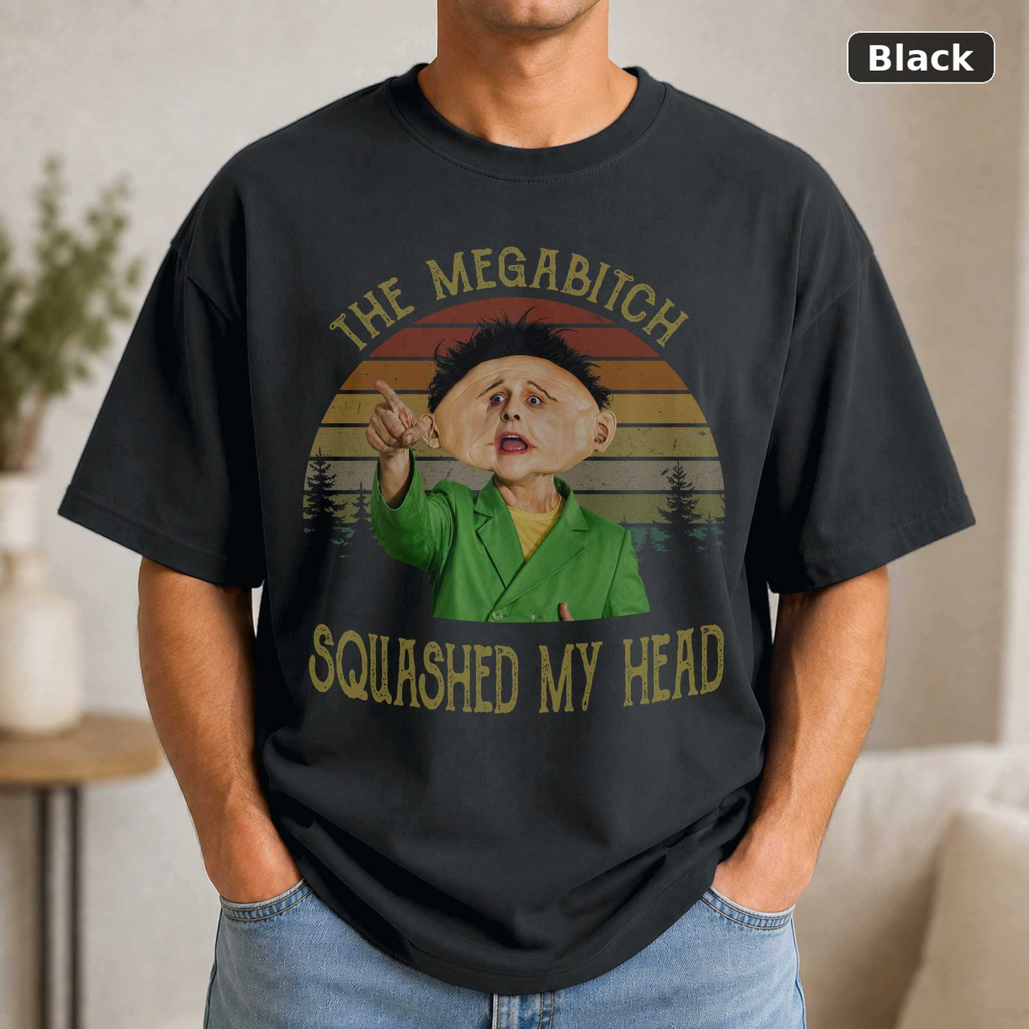 Squashed My Head Drop Dead Fred T-Shirt, Vintage Comedy Movie Graphic Tee, 90s Film Fan Gift