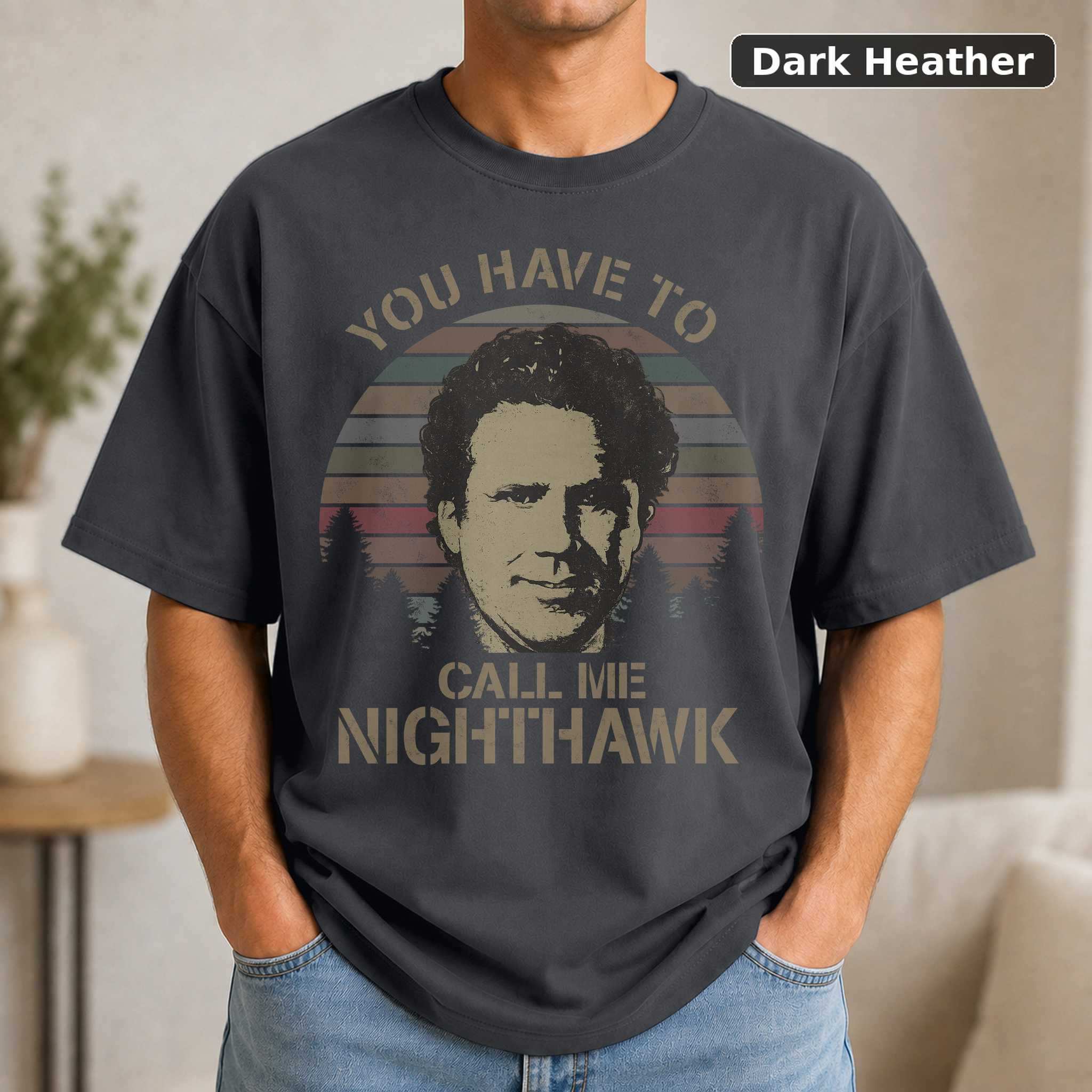 Step Brothers Nighthawk T-Shirt, Vintage Will Ferrell Movie Graphic Tee, Comedy Film Fan Gift 3