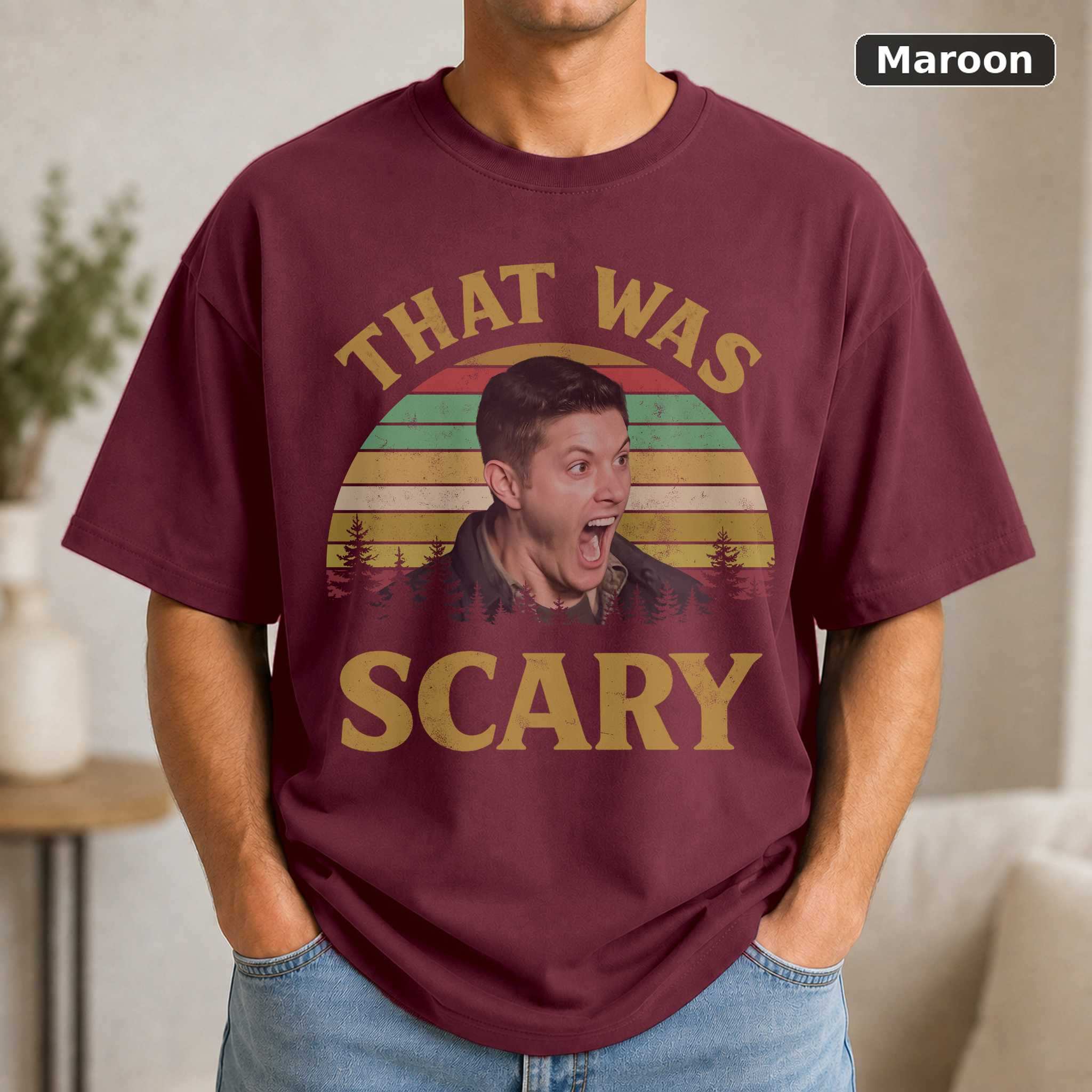 Supernatural Dean Winchester T-Shirt, Vintage TV Show Graphic Tee, Fantasy Series Fan Gift 4