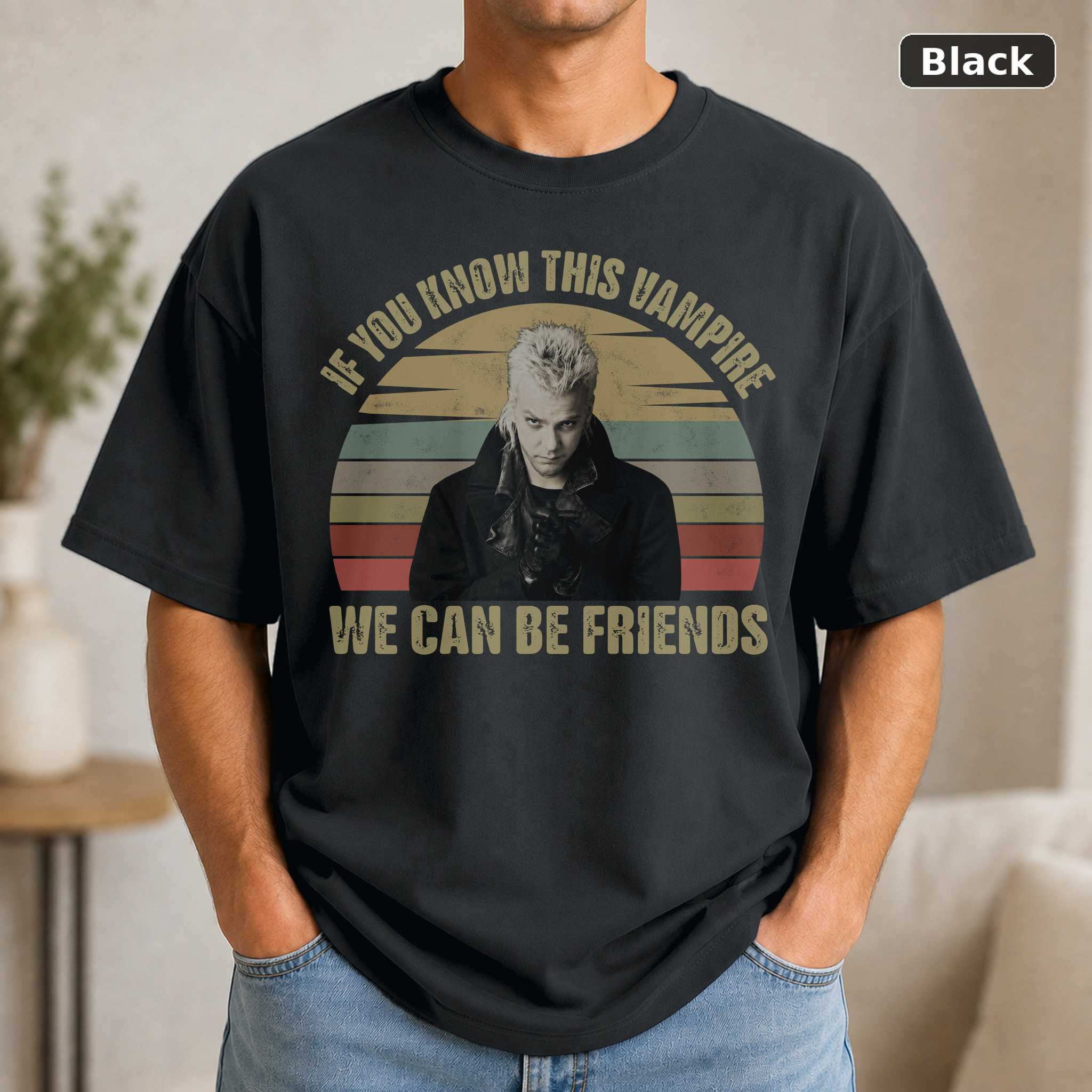 The Lost Boys David T-Shirt, Vintage Vampire Horror Movie Graphic Tee, Cult Film Fan Gift