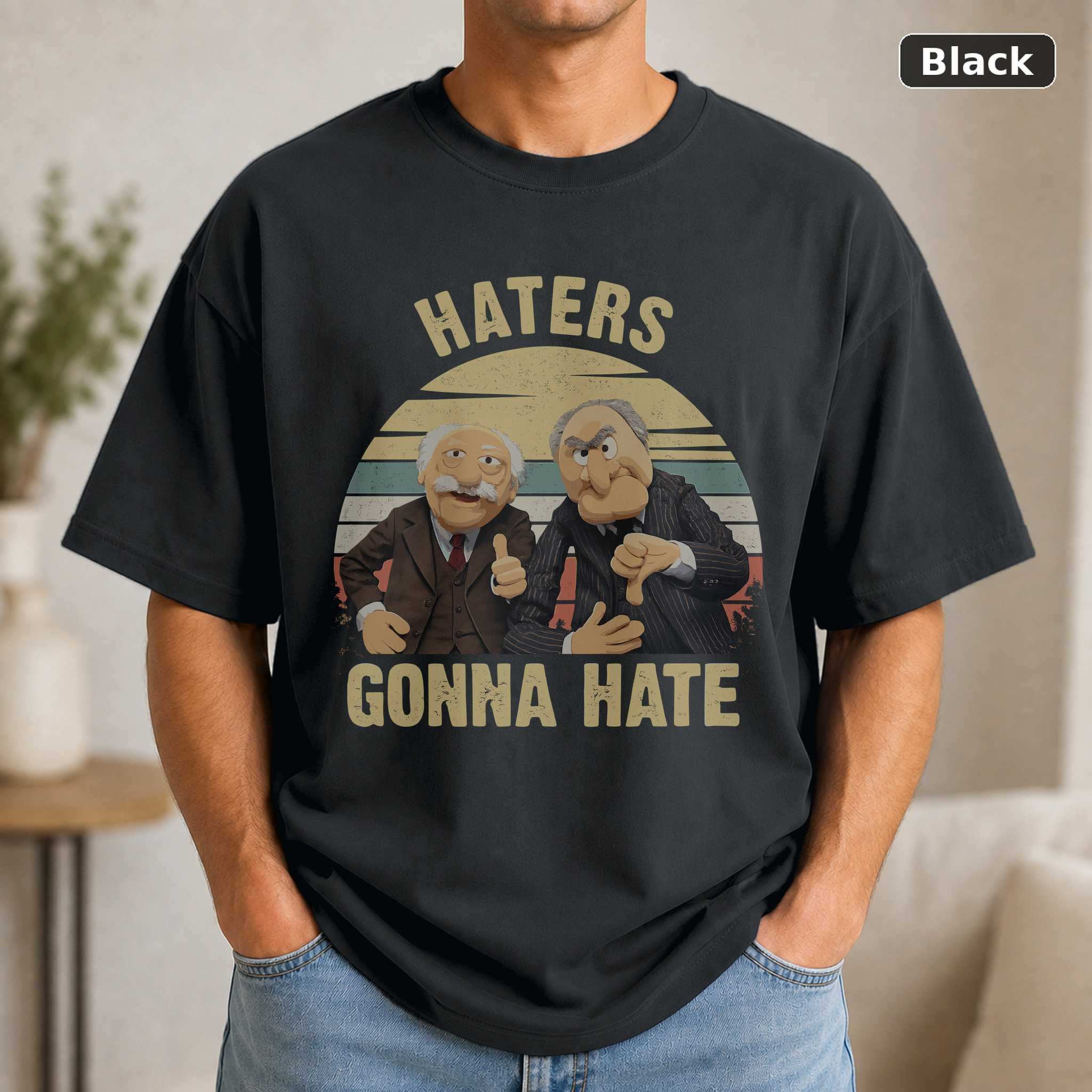 The Muppet Show Statler and Waldorf T-Shirt, Funny Vintage TV Graphic Tee, Comedy Fan Gift The Muppet Show Statler and Waldorf T-Shirt, Funny Vintage TV Graphic Tee, Comedy Fan Gift