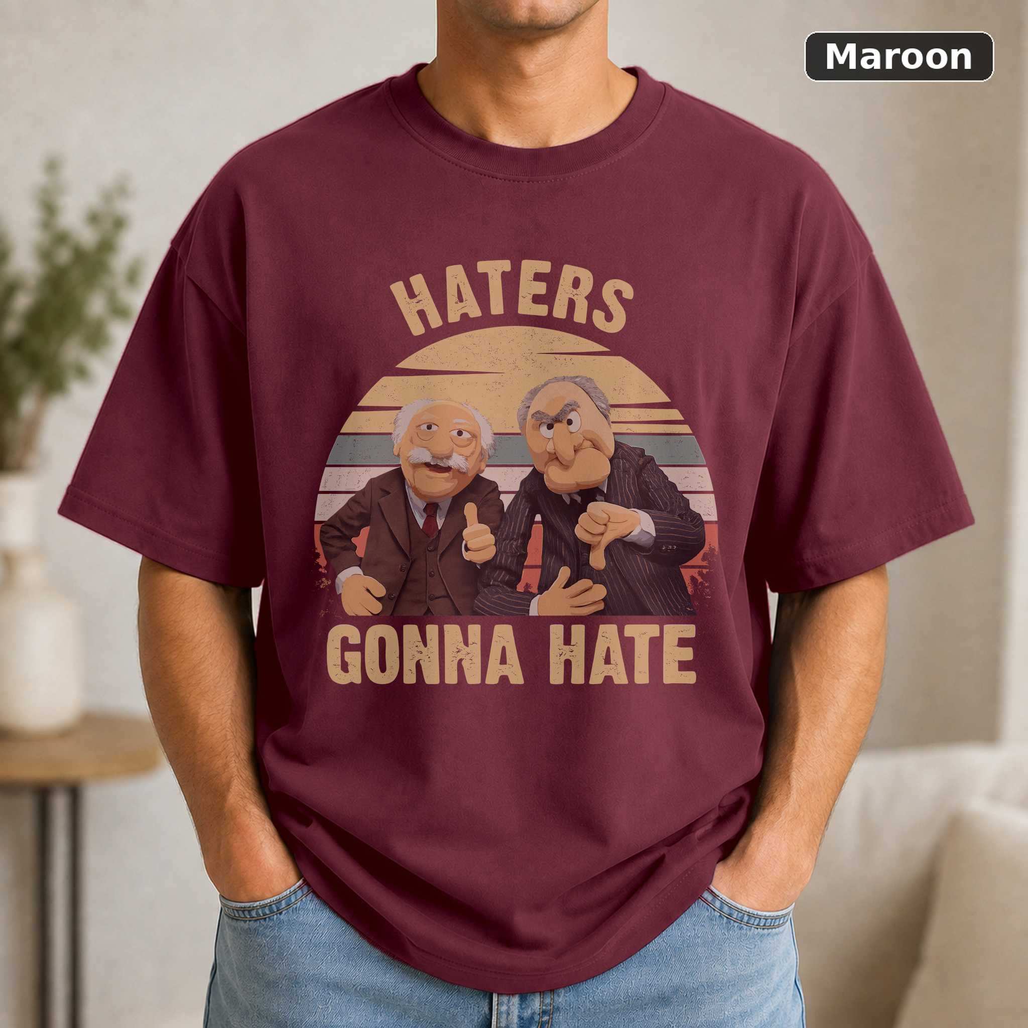 The Muppet Show Statler and Waldorf T-Shirt, Funny Vintage TV Graphic Tee, Comedy Fan Gift 4