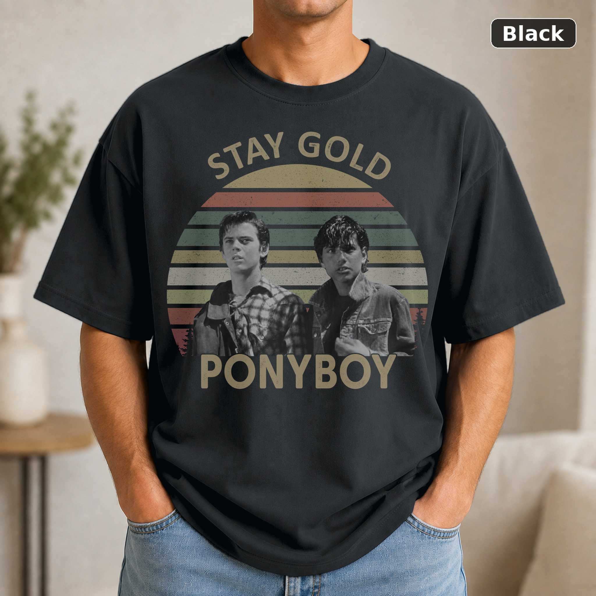The Outsiders Stay Gold Johnny Cade T-Shirt, Vintage Movie Quote Graphic Tee, Classic Film Fan Gift