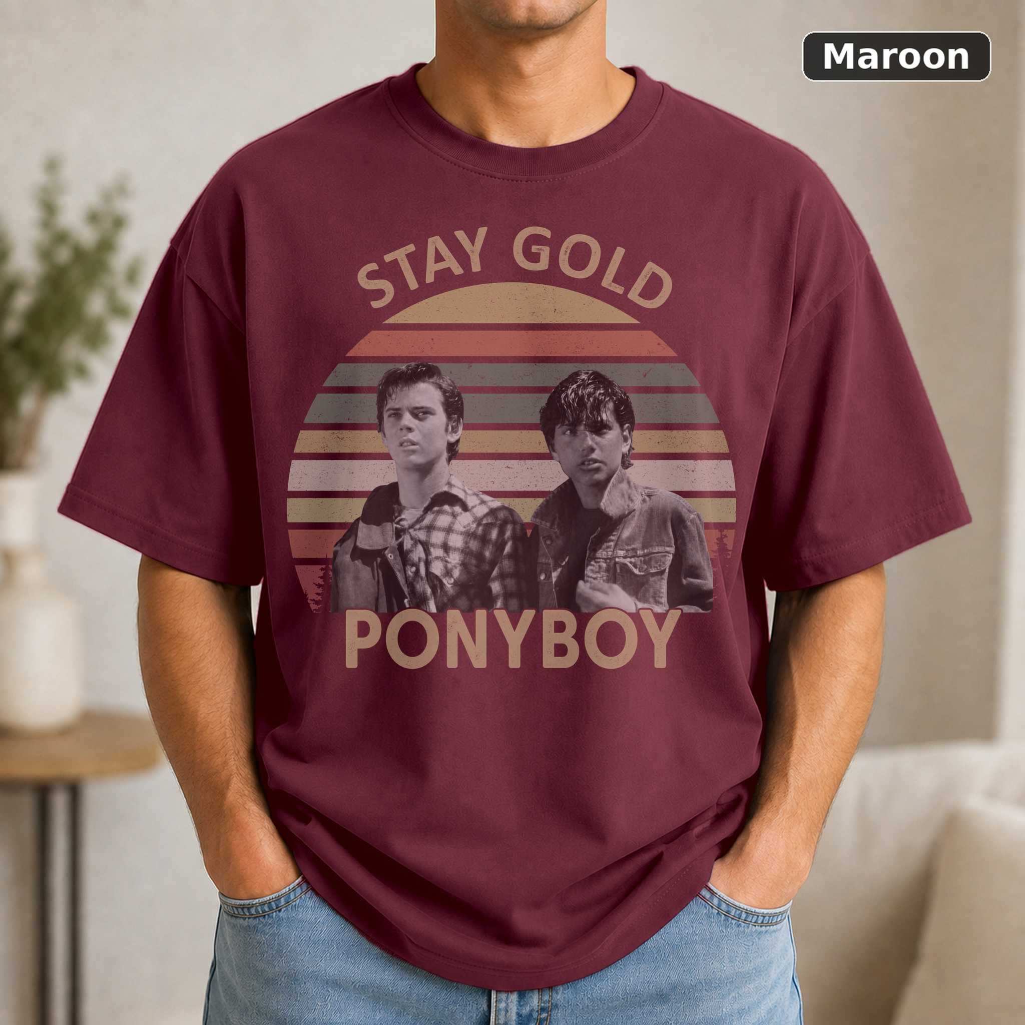 The Outsiders Stay Gold Johnny Cade T-Shirt, Vintage Movie Quote Graphic Tee, Classic Film Fan Gift 4