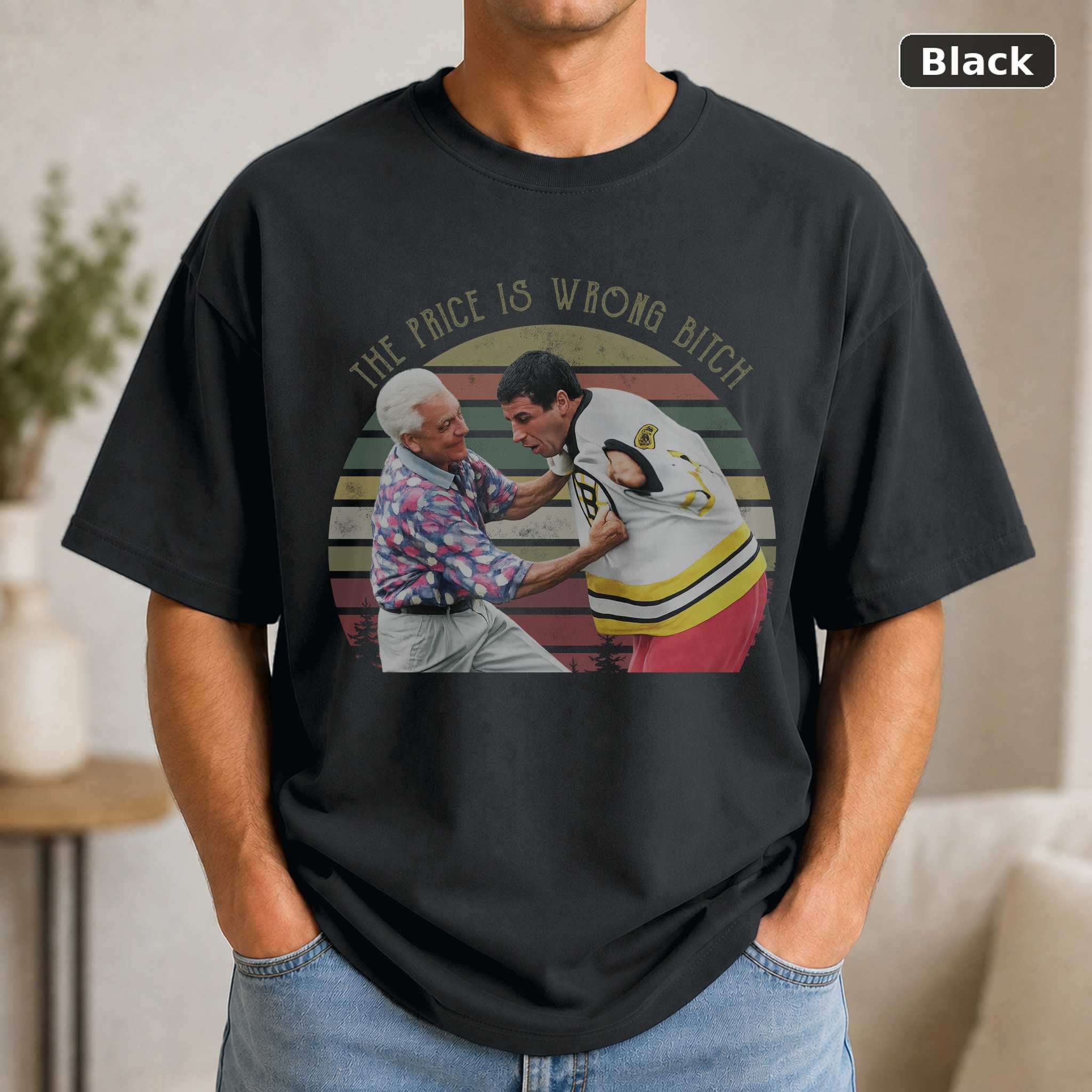 The Price Is Wrong Happy Gilmore T-Shirt, Vintage Golf Comedy Movie Graphic Tee, Sports Film Fan Gift