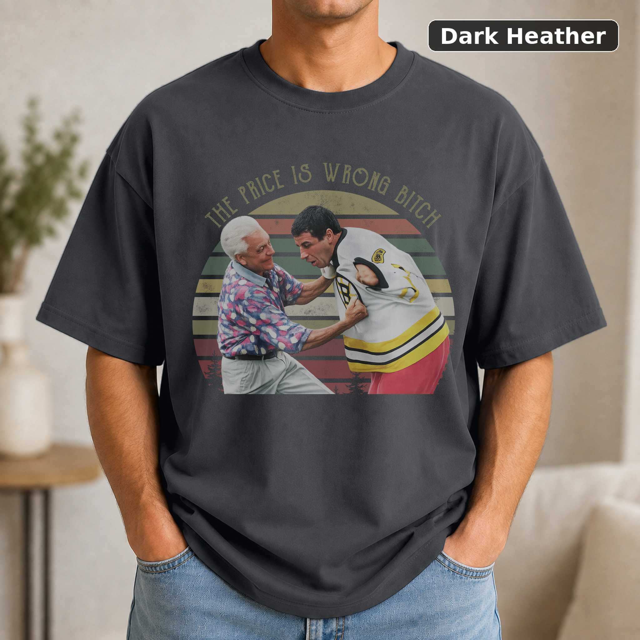 The Price Is Wrong Happy Gilmore T-Shirt, Vintage Golf Comedy Movie Graphic Tee, Sports Film Fan Gift 3