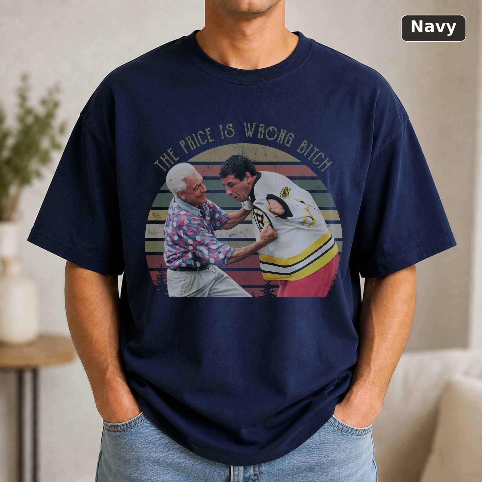 The Price Is Wrong Happy Gilmore T-Shirt, Vintage Golf Comedy Movie Graphic Tee, Sports Film Fan Gift 5