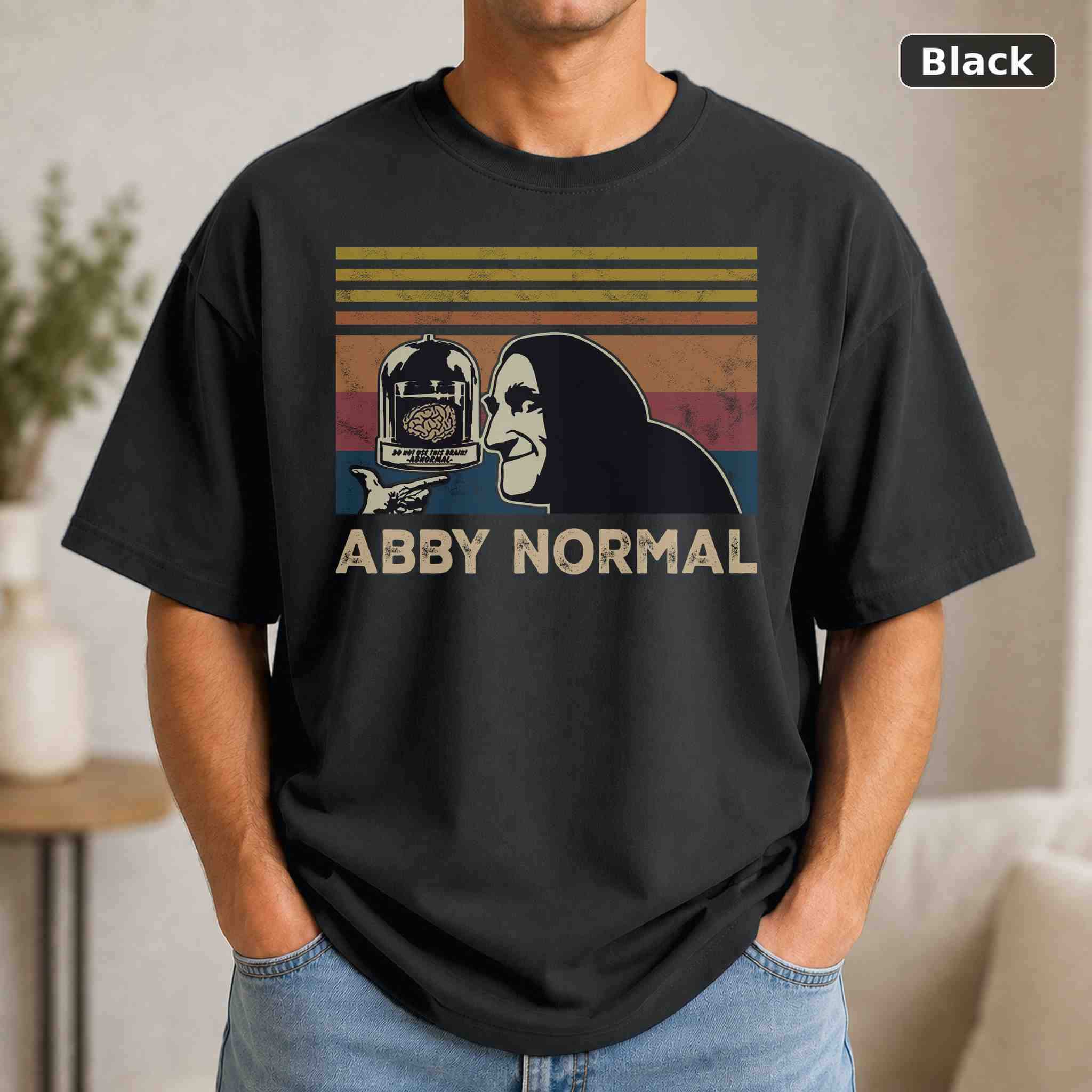 Abby Normal Young Frankenstein T-Shirt, Vintage Pop Culture Graphic Tee, Retro Fan Gift Abby Normal Young Frankenstein T-Shirt, Vintage Pop Culture Graphic Tee, Retro Fan Gift