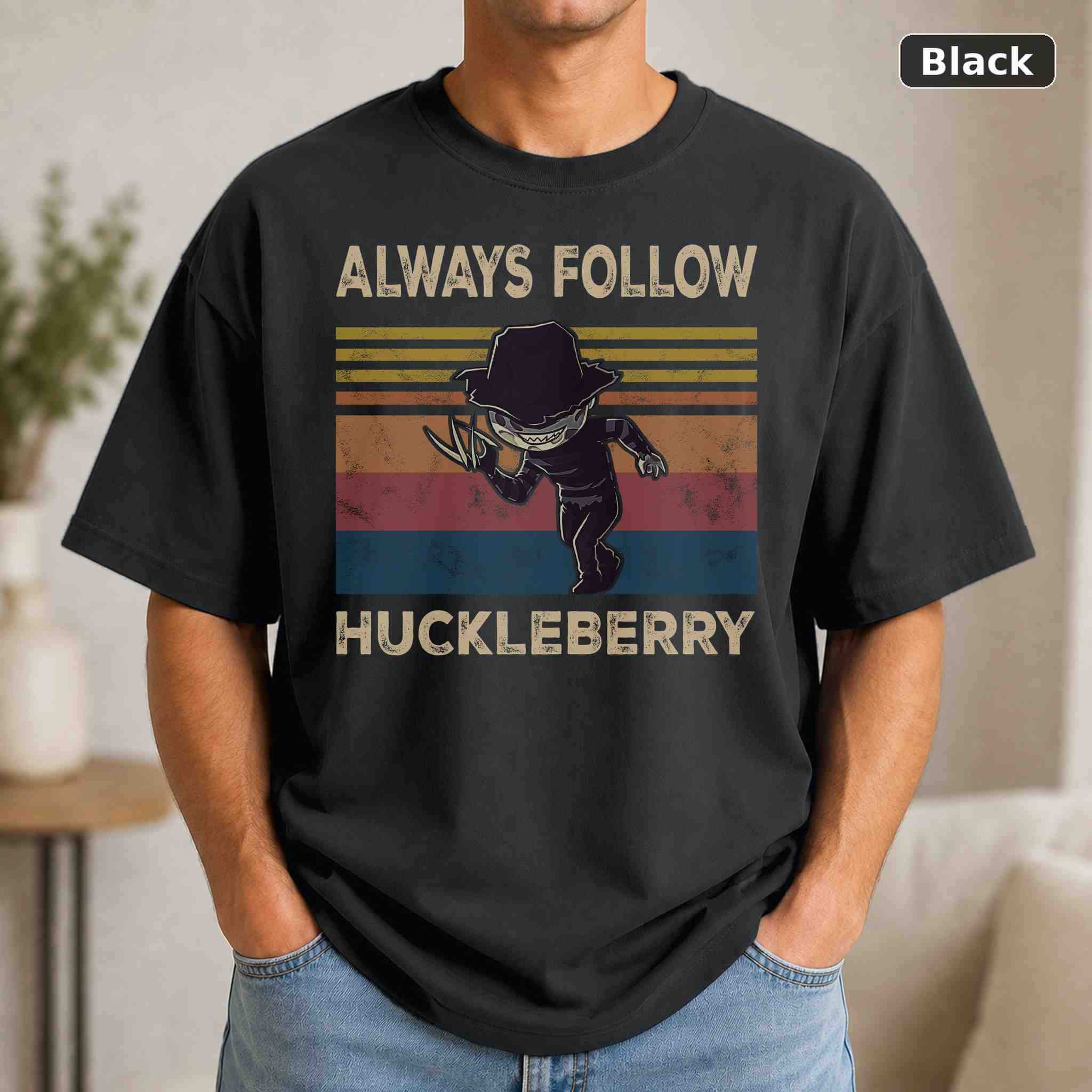 Always Follow Your Dreams Huckleberry T-Shirt, Vintage Pop Culture Graphic Tee, Retro Fan Gift