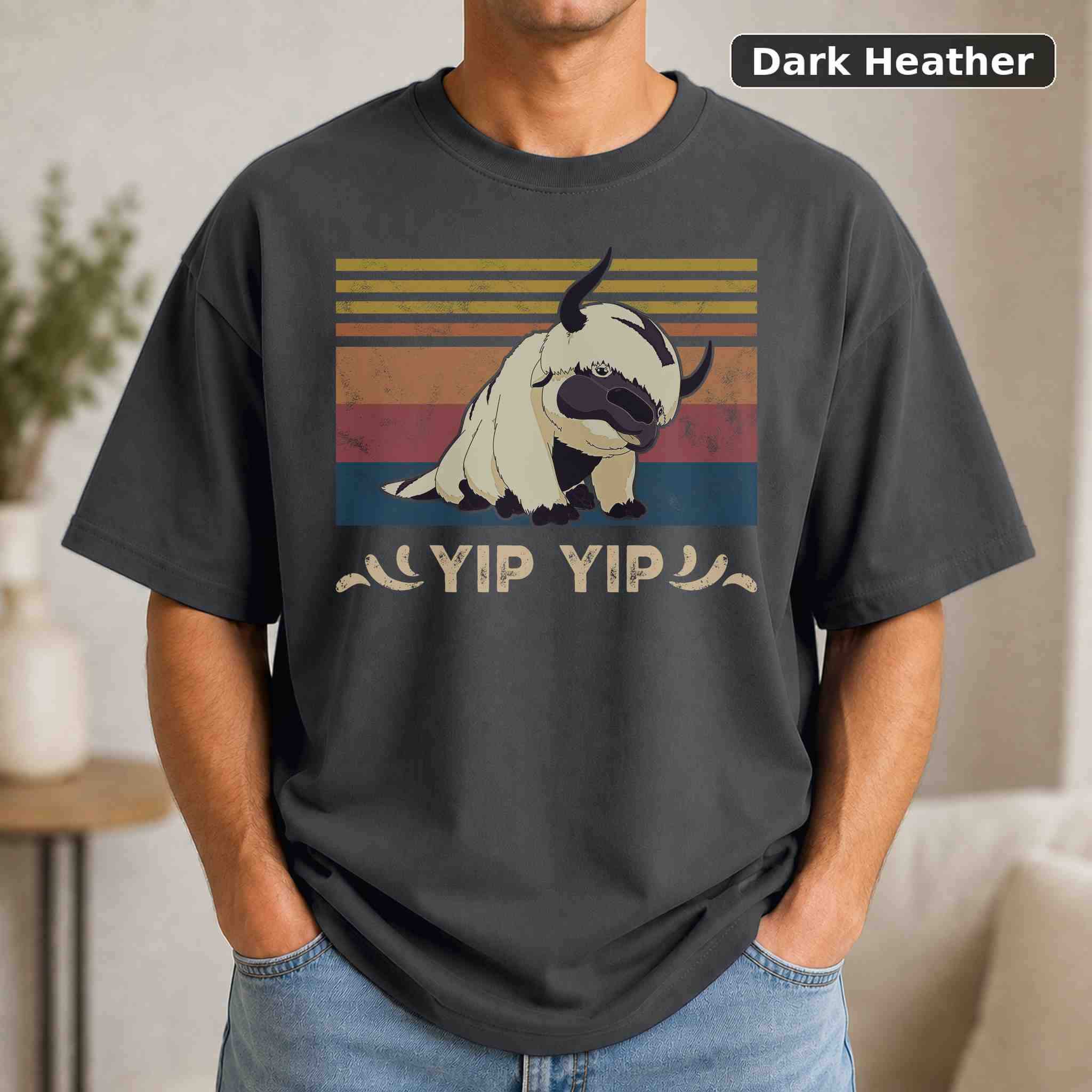 Appa Sky Bison Yip Yip T-Shirt, Vintage Pop Culture Graphic Tee, Retro Fan Gift 3