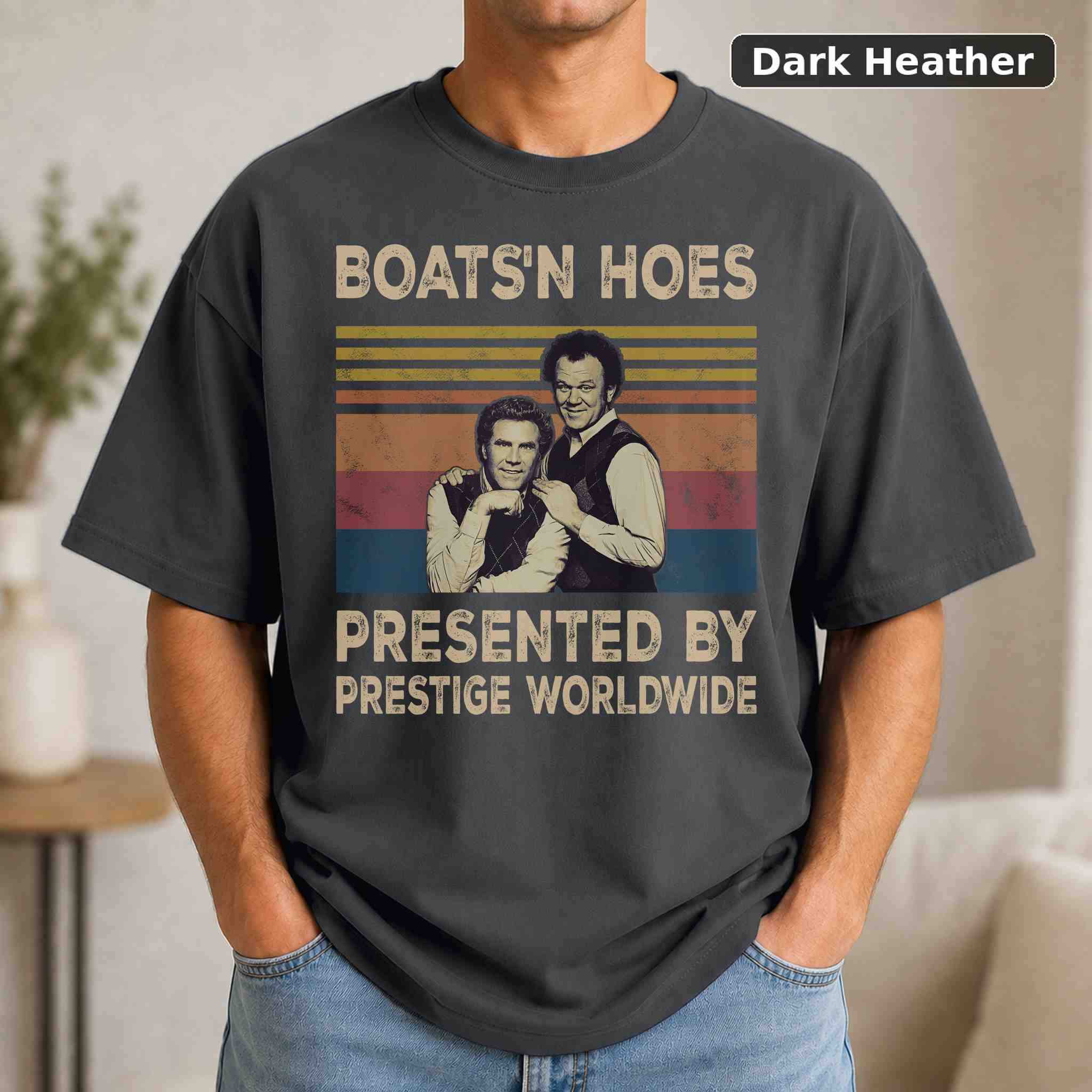Boats N Hoes T-Shirt, Vintage Pop Culture Graphic Tee, Retro Fan Gift 3