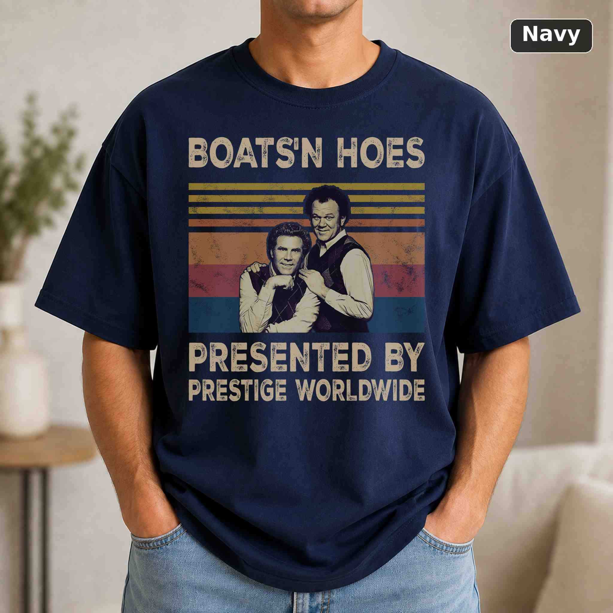 Boats N Hoes T-Shirt, Vintage Pop Culture Graphic Tee, Retro Fan Gift 4