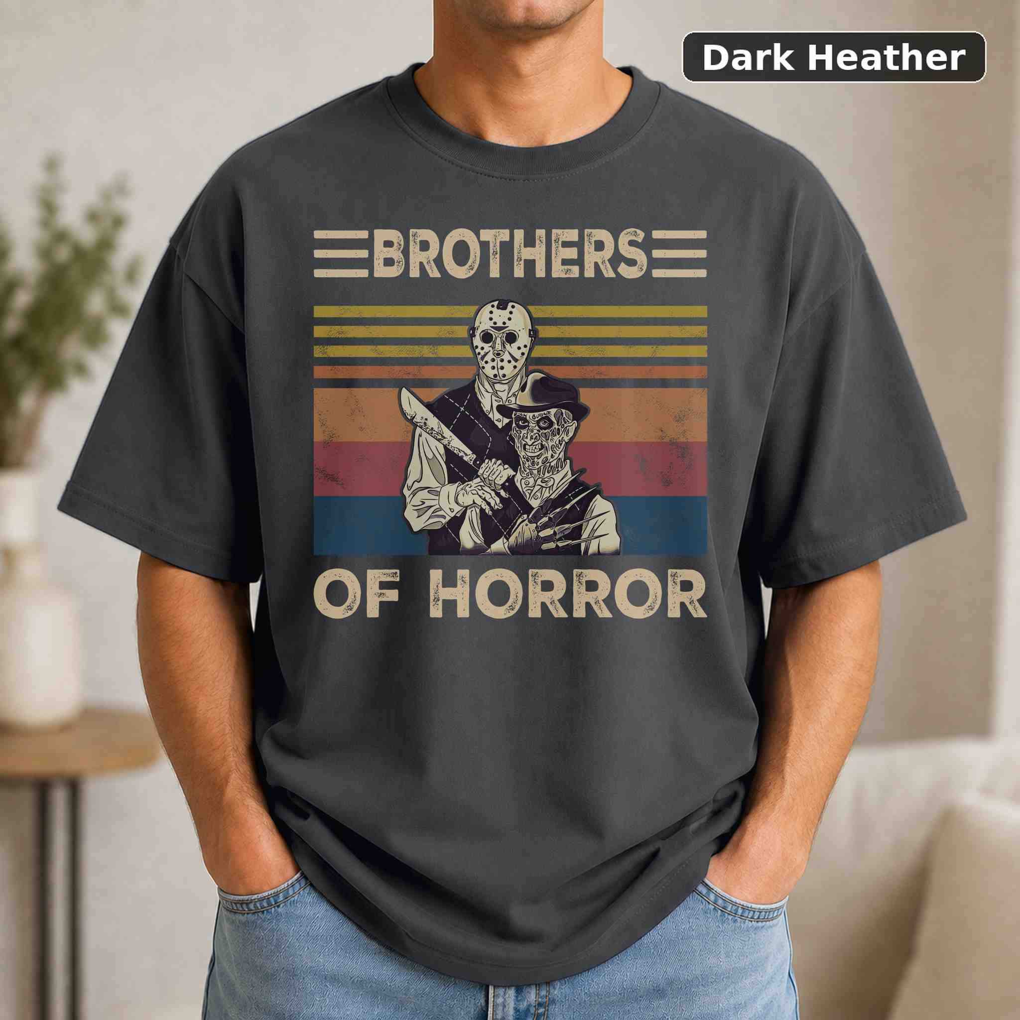 Brothers Of Horror T-Shirt, Vintage Pop Culture Graphic Tee, Retro Fan Gift 3