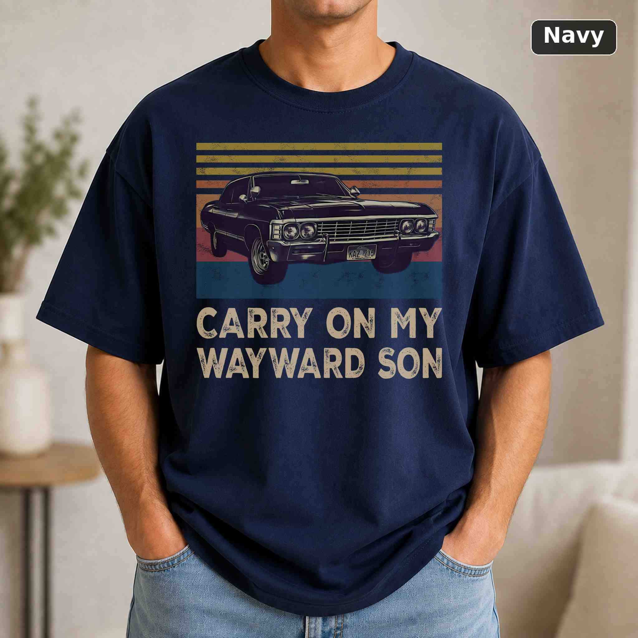 Carry On My Wayward Son T-Shirt, Vintage Pop Culture Graphic Tee, Retro Fan Gift 4