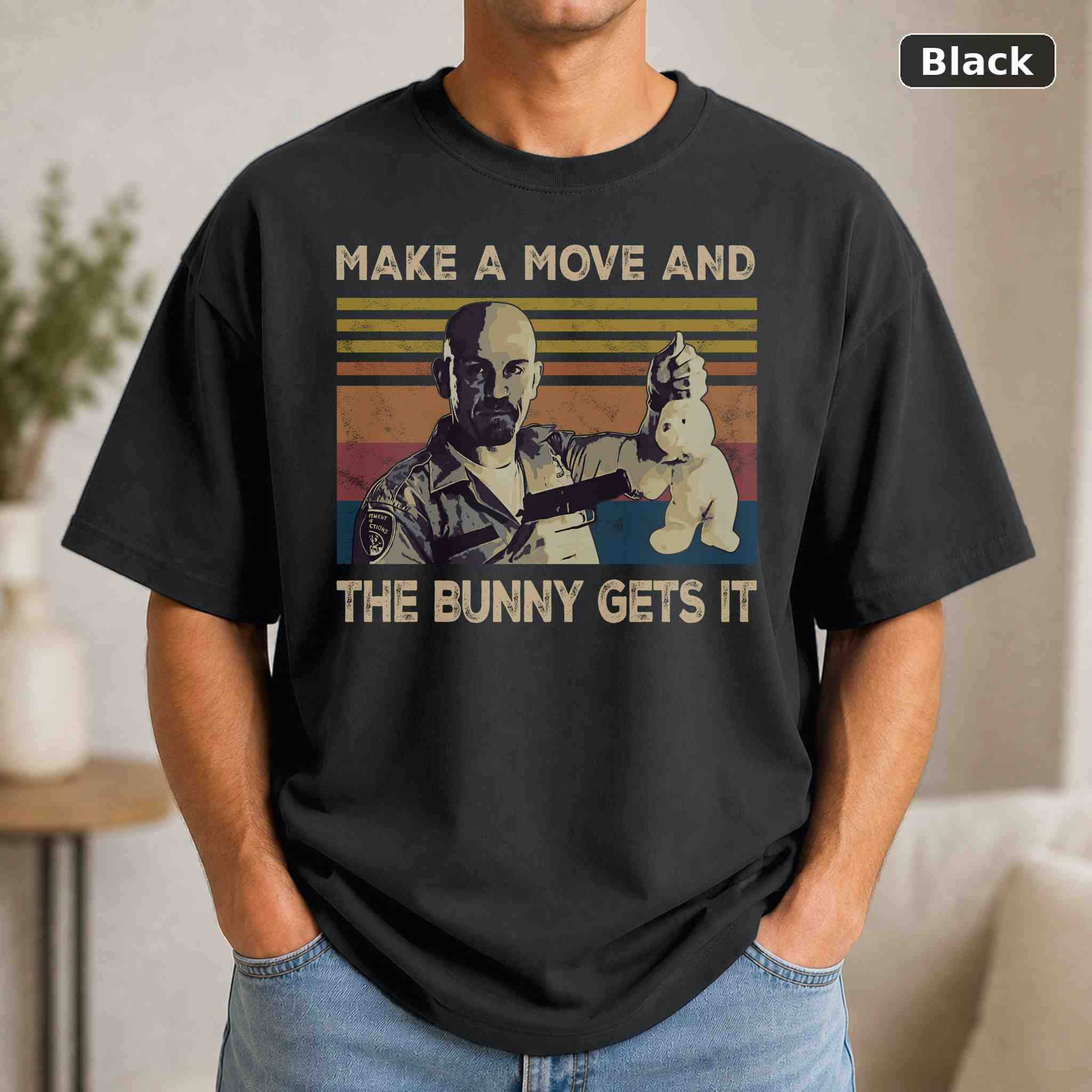 Con Air Make A Move And The Bunny Gets It T-Shirt, Vintage Pop Culture Graphic Tee, Retro Fan Gift Con Air Make A Move And The Bunny Gets It T-Shirt, Vintage Pop Culture Graphic Tee, Retro Fan Gift