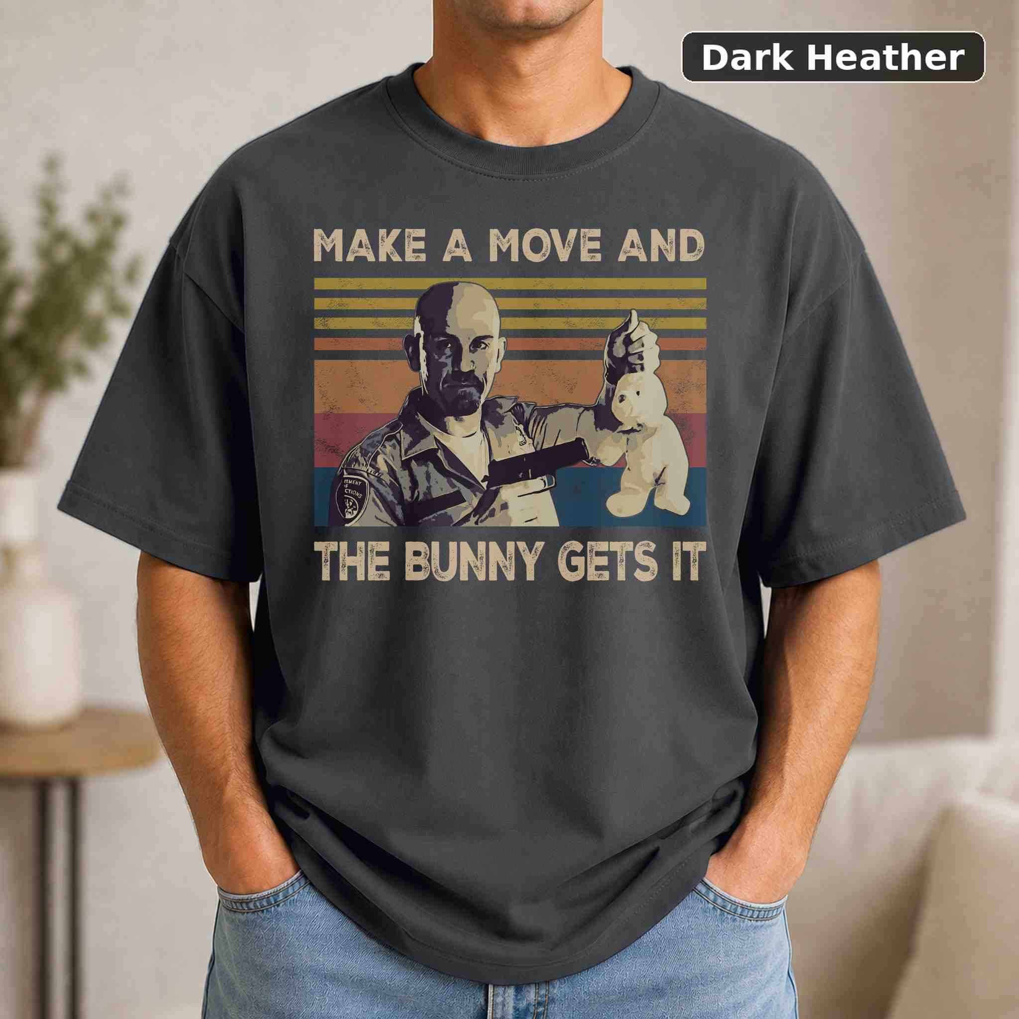 Con Air Make A Move And The Bunny Gets It T-Shirt, Vintage Pop Culture Graphic Tee, Retro Fan Gift 3