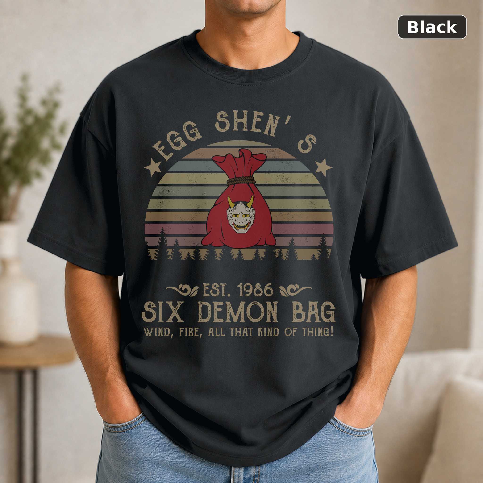 Egg Shen’s Est 1986 Six Demon Bag Vintage T-Shirt, Classic Movie Shirt, Funny T-Shirt Egg Shen’s Est 1986 Six Demon Bag Vintage T-Shirt, Classic Movie Shirt, Funny T-Shirt