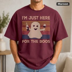 I'm Just Here For The Boos Vintage Shirt Boo Shirt Horror Halloween Vintage Movie Shirt 8