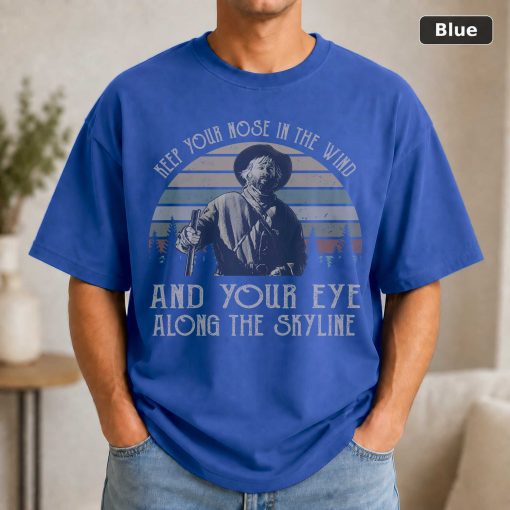 Jeremiah Johnson Keep Your Nose In The Wind Skyline T-Shirt 2