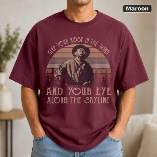 Jeremiah Johnson Keep Your Nose In The Wind Skyline T-Shirt 4