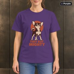 Tiny But Mighty Chihuahua T-Shirt, Minimalist Dog Graphic 10
