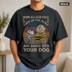 Vintage Snoopy & Charlie Brown T-Shirt Dance With Your Dog Vintage Snoopy & Charlie Brown T-Shirt Dance With Your Dog