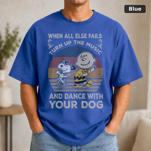Vintage Snoopy & Charlie Brown T-Shirt Dance With Your Dog 2
