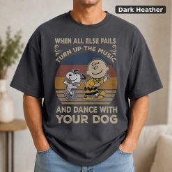 Vintage Snoopy & Charlie Brown T-Shirt Dance With Your Dog 7