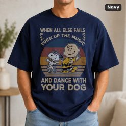 Vintage Snoopy & Charlie Brown T-Shirt Dance With Your Dog 9