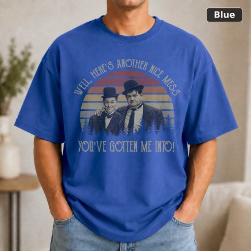 Vintage Stan Laurel and Oliver Hardy T-Shirt, Movie Quote Unisex Tee 2